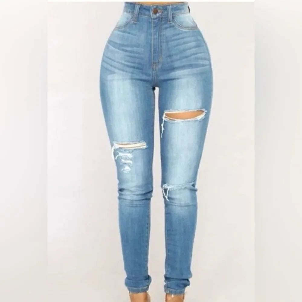 Blessed With My Booty‎ Skinny Jeans - Medium Blue Wash-NWOT - Picture 4 of 8